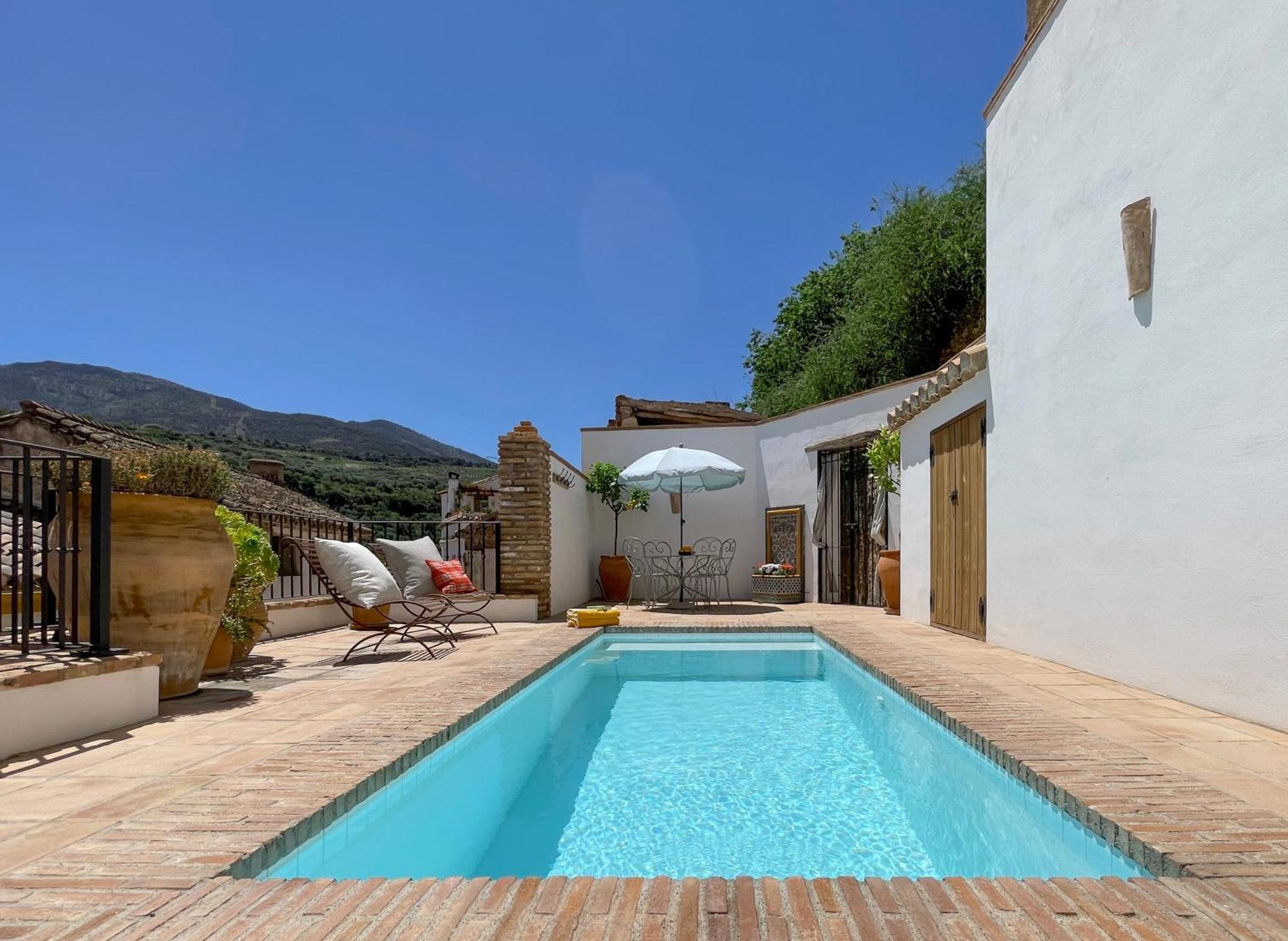 Stunning Spanish White Village Home Private Pool Stunning Views Saleres Exterior photo